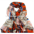 Promotion & Premium Gift Silk Scarf in Printing design